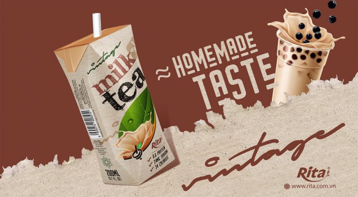 Design RITA Milk tea drink 200ml aseptic