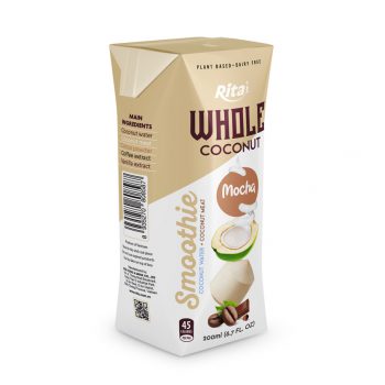 Whole Smoothie Coconut water coconut meat mocha flavor