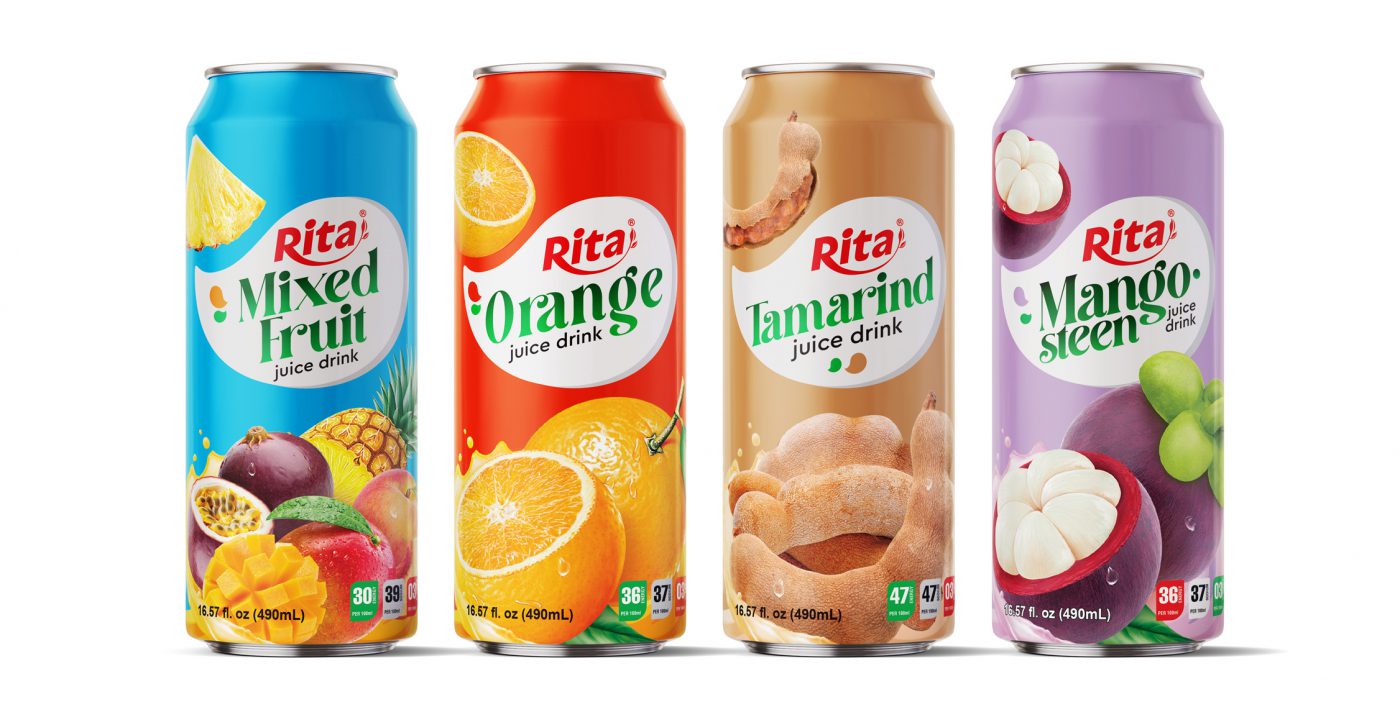 Hot Trending 2024 Beverage Products Rita Brand 490ml Can Fruit Juice Drink