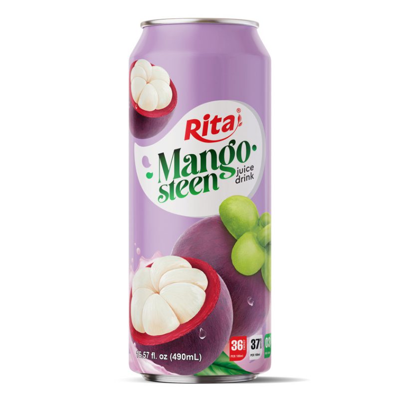 Rita Brand Real Fruit Mangosteen Fruit Juice Combinations Drink 490ml Can