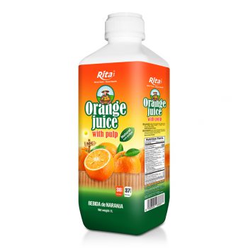 1L PP bottle Orange juice with Pulp Drink Natural