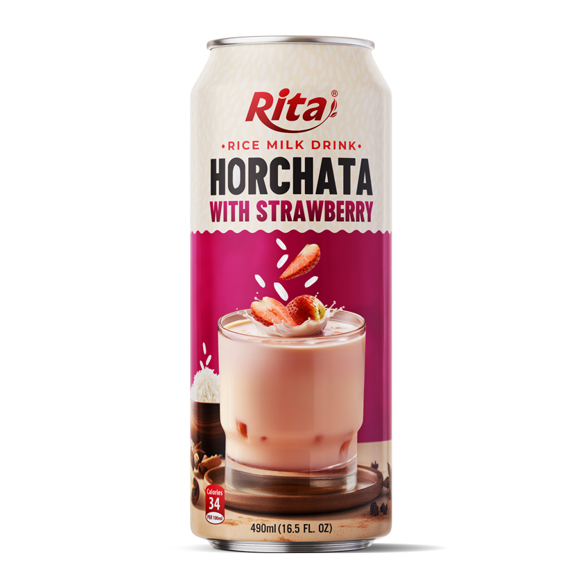 rice milk drink Horchata with strawberry 16.5 fl oz cans rice milk drink Horchata with strawberry 16.5 fl oz cans