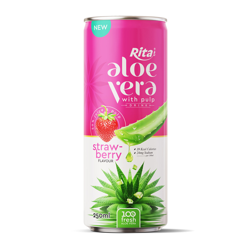 Tropical Refreshment with Real Aloe Vera and Fruit Pulp