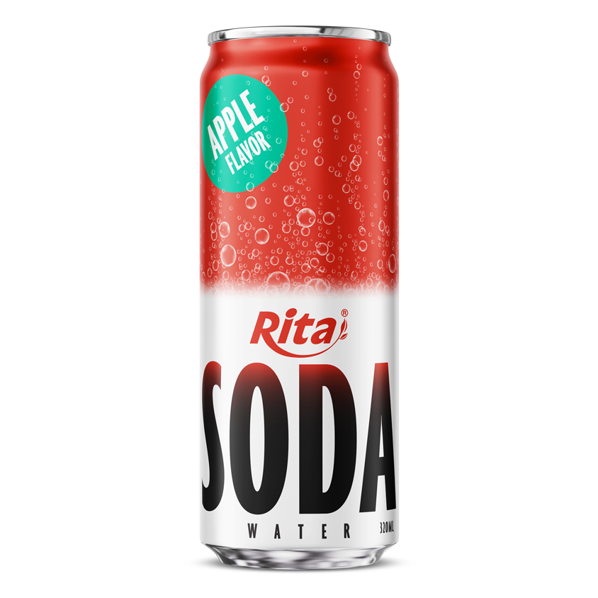 Sparkling Apple Soda Water Drink 320ml Can