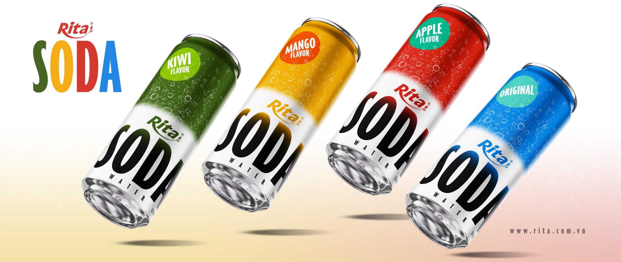 Sparkling Kiwi Soda Water Drink 320ml Can Poster 1