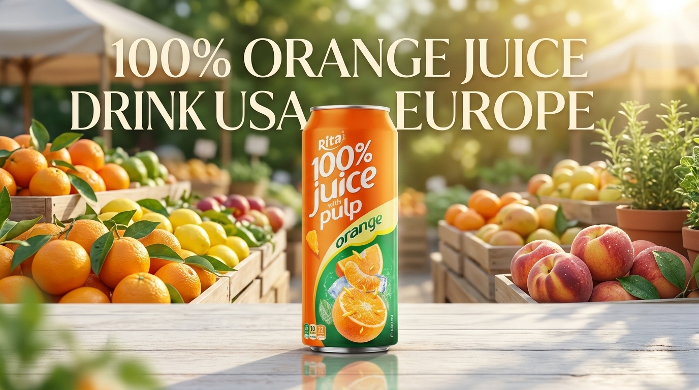 100% ORANGE JUICE DRINK USA EUROPE