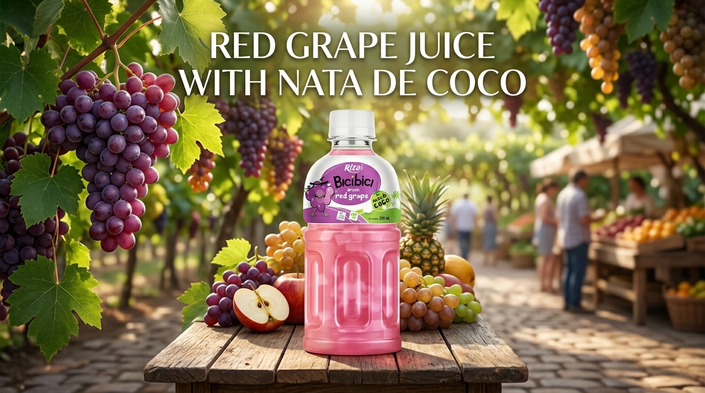 RED GRAPE JUICE WITH NATA DE COCO