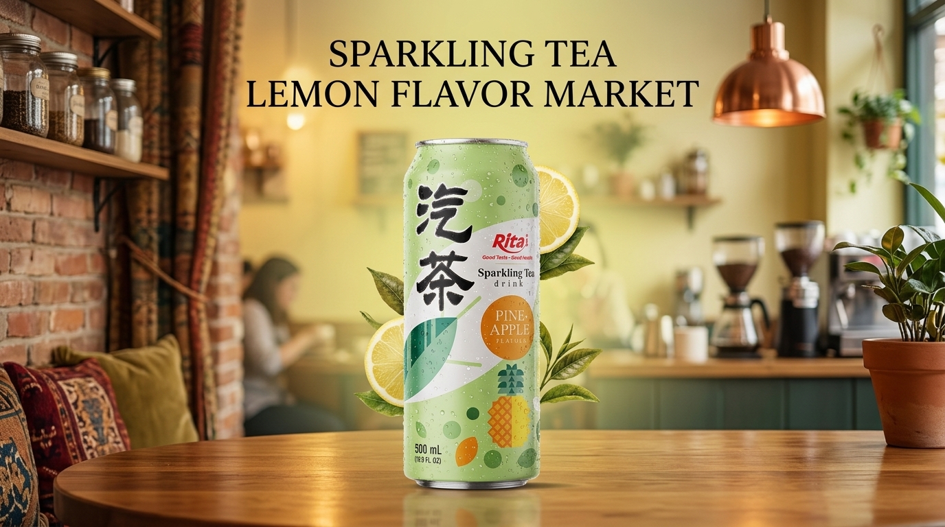 SPARKLING TEA LEMON FLAVOR MARKET