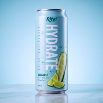 490ml Cucumber and Lime Electrolyte Juice Drink in Aluminum Can