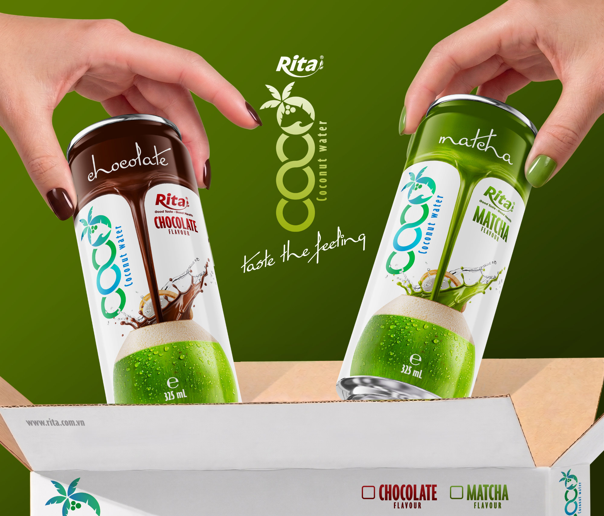 Coconut water with Chocolate Flavor 325ml sleek can Poster 2