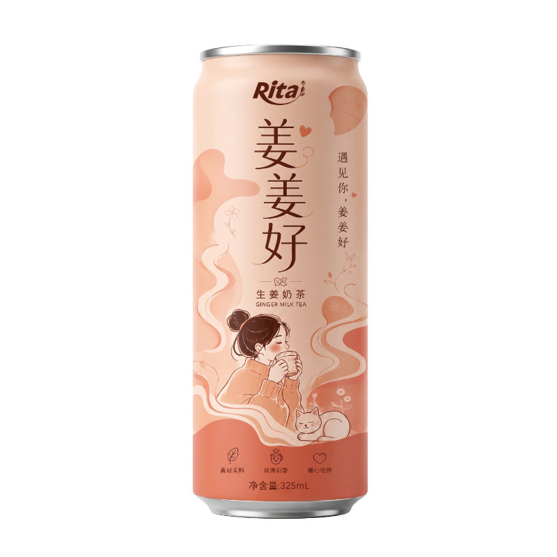 325ml cans ginger milk tea drink