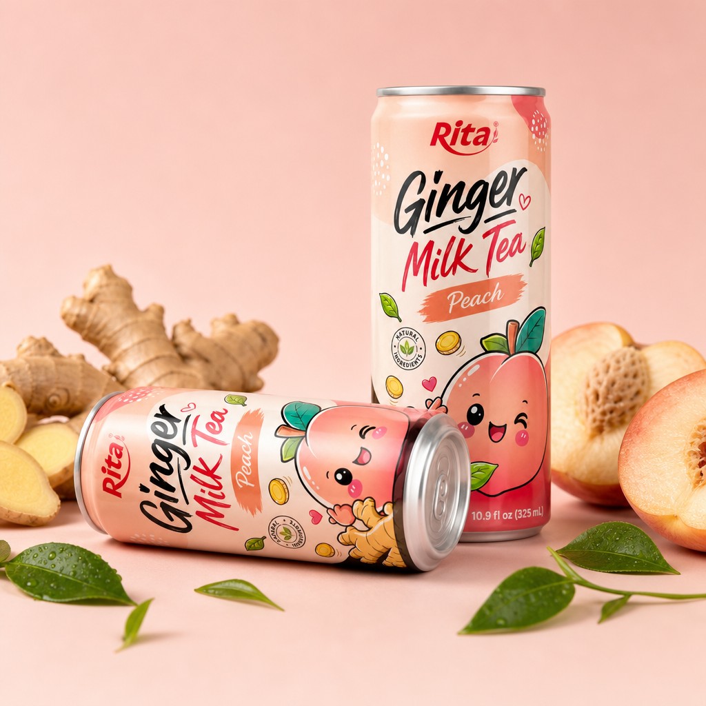 Ready-to-Drink Ginger Milk Tea With Peach Steals the Shelf - Image 2