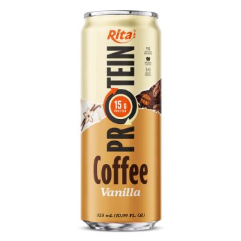 Rita Protein Coffee 15g – Ready-to-Drink High Protein Coffee Vanilla 325ml Can